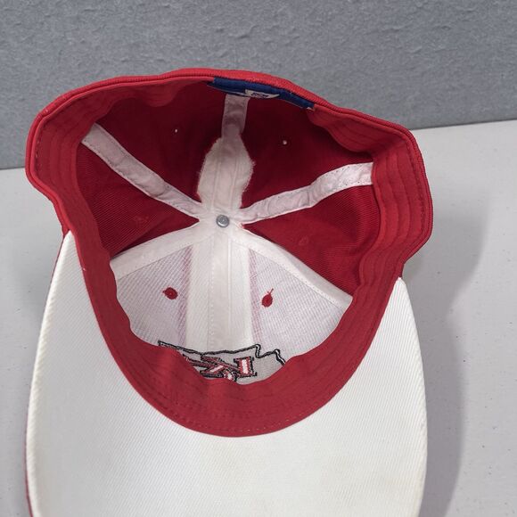 Kansas City Chiefs Hat Reebok AFC West Stretch Fitted Cap Red White One Size NFL - Picture 6 of 8